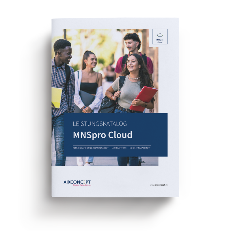 Mockup MNSpro Cloud Leistungskatalog