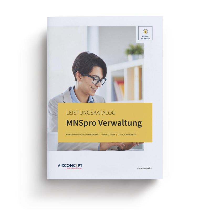 Mockup MNSpro Verwaltung Leistungskatalog